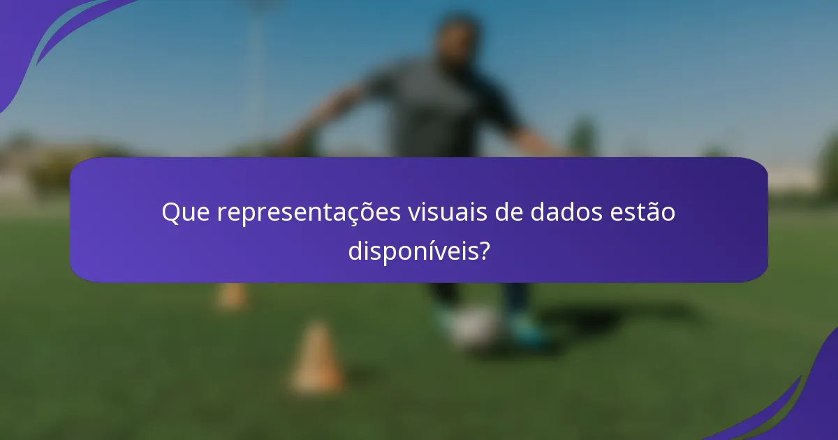 Que representações visuais de dados estão disponíveis?